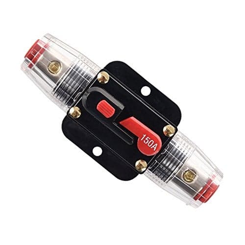 ZOOKOTO 12V24V DC 150A Car Audio Inline Circuit Breaker Reset Fuse Holders Inverter for Stereo Switch System Protection 150 Amp