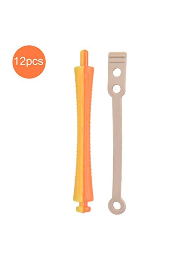 8 Sizes Standard Hair RollersHeat Perm Rod Hair Clip Curlers with Clamps Styling Wavy Rollers Rubber Band SH3