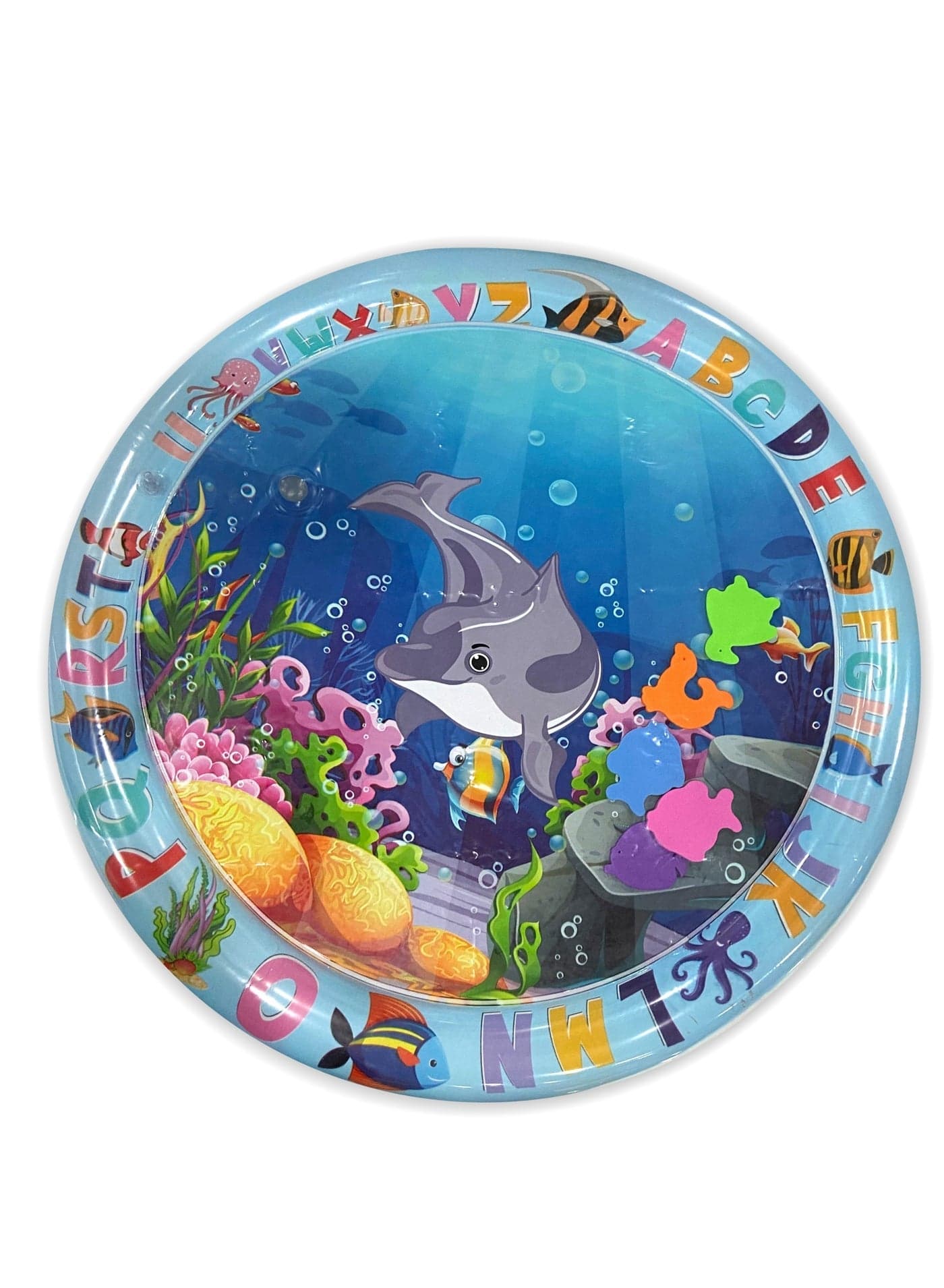 Baby Inflatable Water Mat, Water Play Mat, Baby Toys, Aquarium Mat, Promote Baby Motor And Sensory Development, Grow Through Play Sensory Stimulation Gifts For Infants Boys Girls, 25.6 Inches