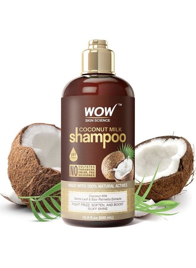 Nourishing Coconut Milk Shampoo - Hair Growth Shampoo - Coconut Oil Milk Shampoo - Curly Hair Shampoo & Wavy Hair Shampoo for Men & Women - Hydrating Shampoo No Sulfates No Parabens