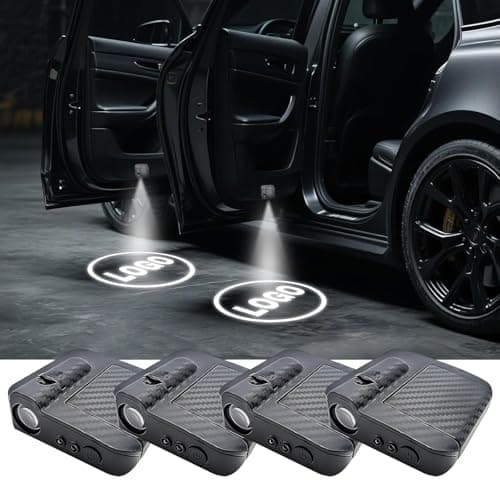 4PCS Custom Car Brand Car Door Lights, LED Projector Car Door Step Courtesy Welcome Lights, 3D LED Car Welcome Lights Lamp Fits for Most Brand (for CHEEE-V-LET)