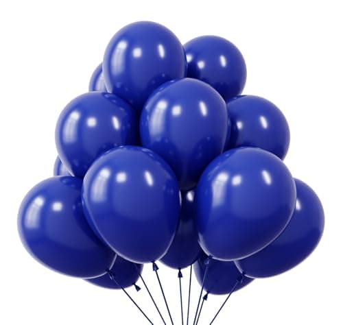 KBZVNAF Royal Blue Latex Party Balloons 50 Pack 12 inch Helium Matte Blue Balloons for Birthday Wedding Baby Shower Graduation Gender Reveal Party Decorations