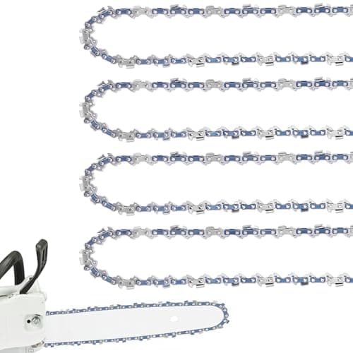 4 Pack 16 Inch Chainsaw Chain 3/8" LP Pitch .043'' Gauge 56 Drive Links fits Milwaukee, EGO, DeWalt, Greenworks and more