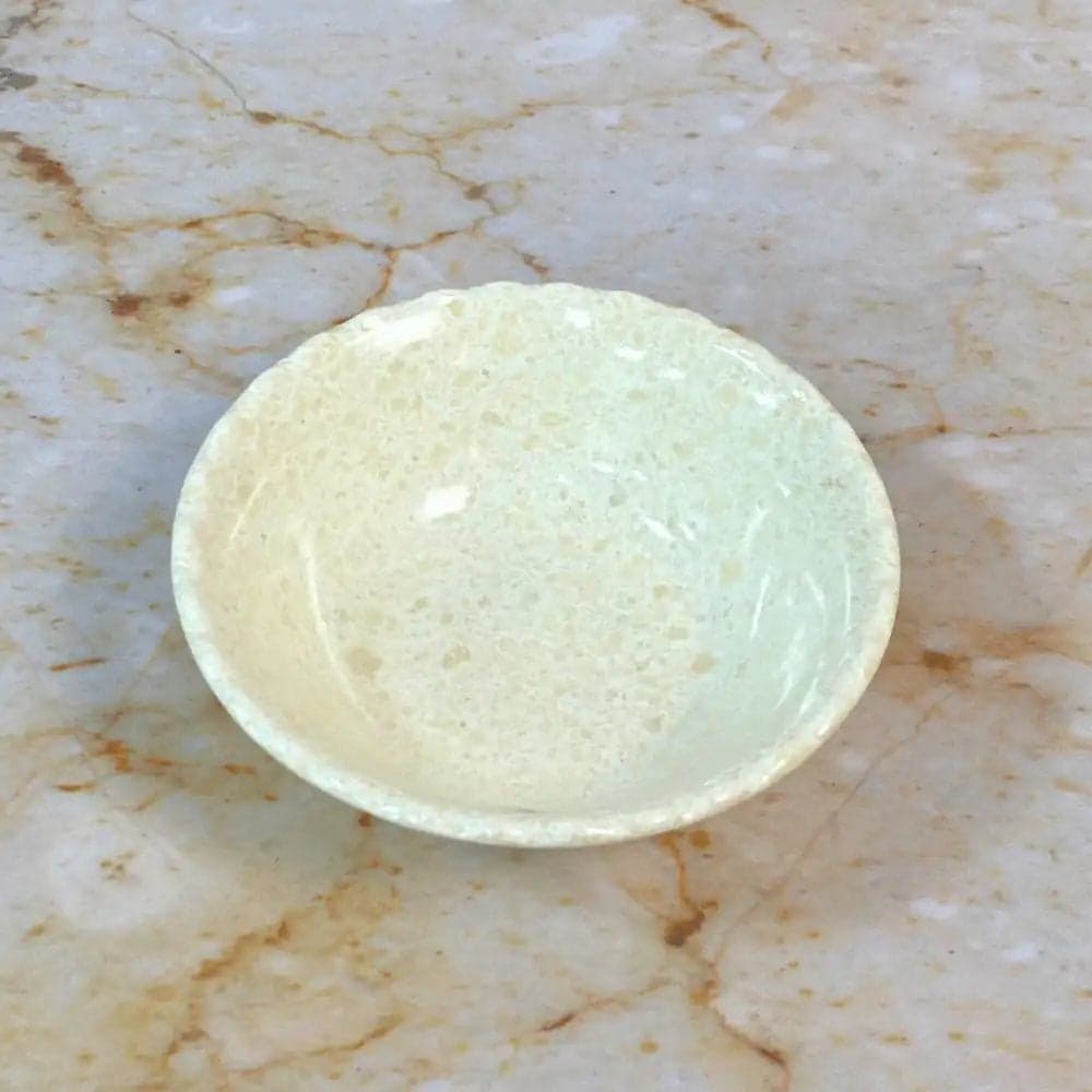 Dynasty Melamine Marble Designed 6 Inch Bowl- Ivory
