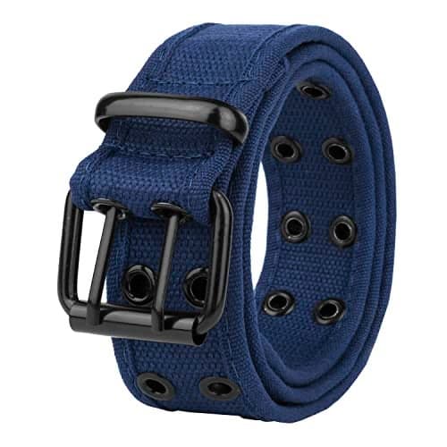 Gelante Canvas Belt Color 2043-Navy-L Large