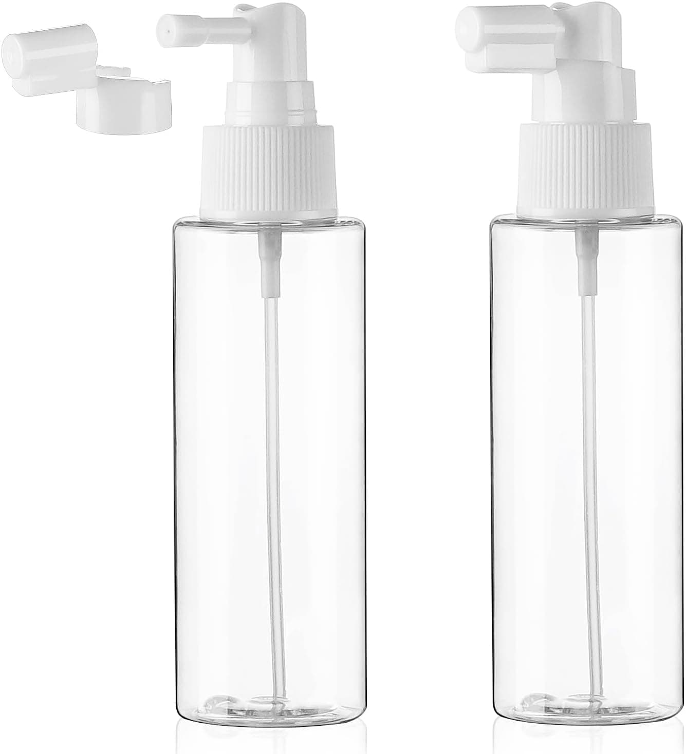 Cosywell 2 Pack Travel Spray Bottle 3.4oz 100ml TSA Approved Travel Size Spray Bottle Leak Proof Small Spray Bottles Long Mouth Spray Bottle for Hair Mouthwash Toners Rose Water Cosmetics