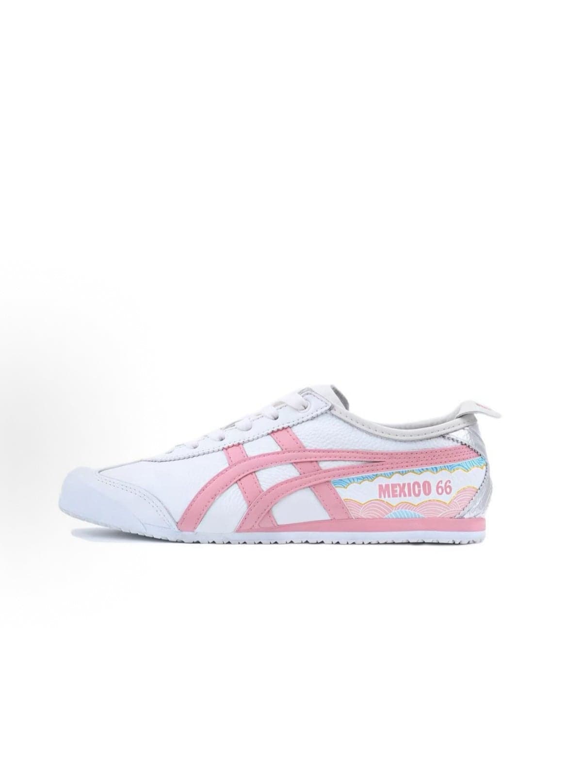 Mexico 66 Colorblock Sneakers White/Pink — 42