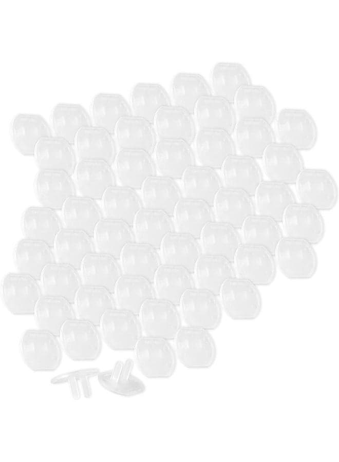 GE Power Gear Outlet Covers Baby Proofing Child Proof Plug Covers for Electrical Outlets Easy Install Outlet Plug Covers UL Listed Shock Prevention Clear 54615 60 Count