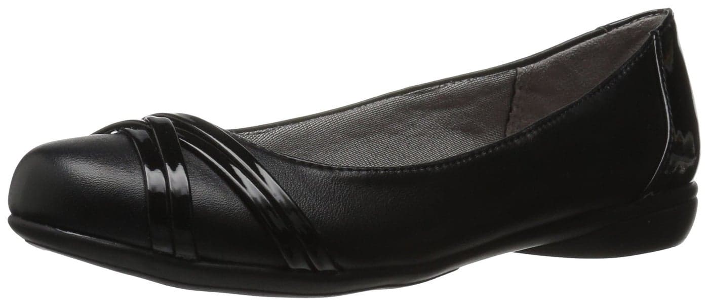 LifeStride Womens Aliza Flat Black 10 M US
