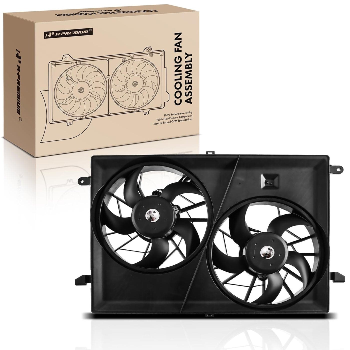 APremium Engine Radiator Cooling Fan Assembly Compatible with Select Chevrolet GMC Buick Saturn Models Traverse 20092017 Acadia 20072016 Acadia Limited 2017 Enclave 20082017 Outlook