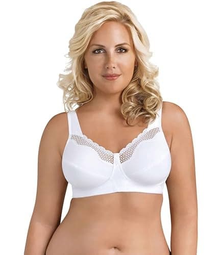 Exquisite Form FULLY Cotton Soft Cup Full-Coverage Bra, Lace, Wire-Free #5100535