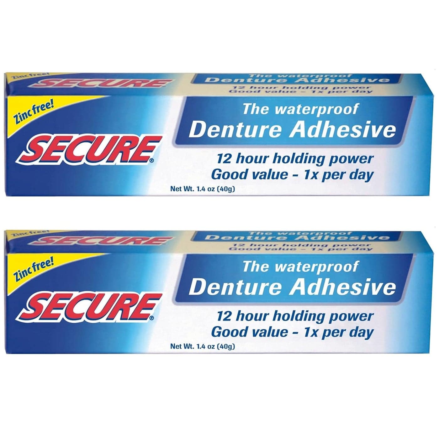 Secure Denture Bonding Cream 14 Ounce 2 per case