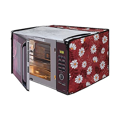 Lithara Printed Waterproof Microwave Oven Cover for LG 28 Litre Convection Microwave Oven MC2846BCT | Sams08 (Multicolor)