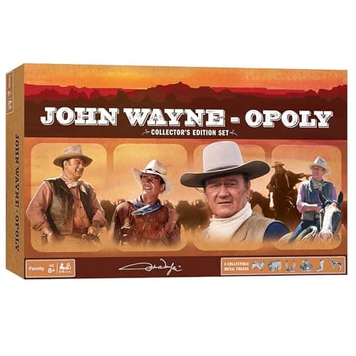 MasterPieces Opoly Board Games John Wayne Opoly Officially Licensed Board Games For Adults Kids Family