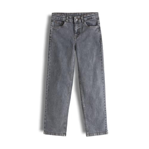 Urbano Juniors Boy's Light Grey Loose Baggy Fit Washed Denim Jeans Stretchable (junjeanlstwlboy-lgrey-11-12)