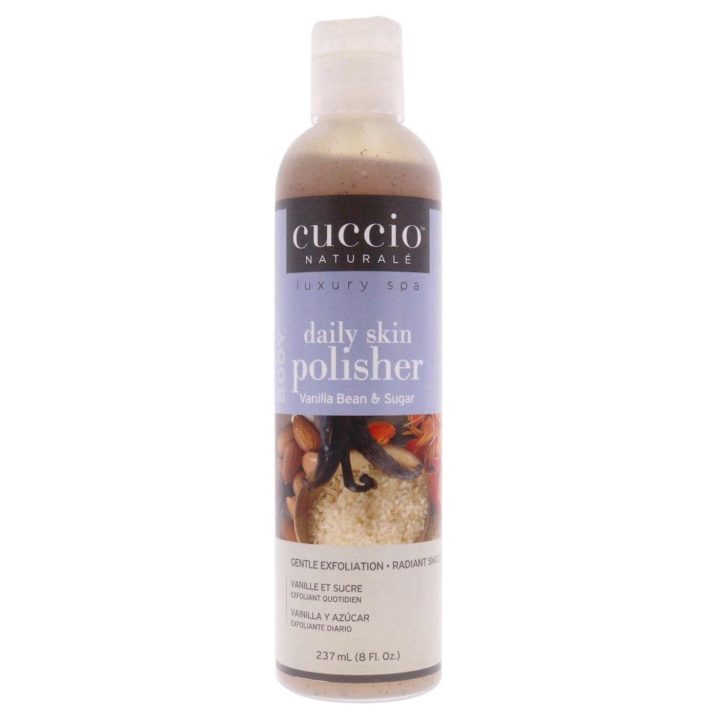 Cuccio Naturale Daily Skin Body Polisher Soothes And Softens Your Skin Gentle Exfoliation Process Lifts Dead Cells From The Skins Surface Radiant Skin Vanilla Bean And Sugar 8 Oz