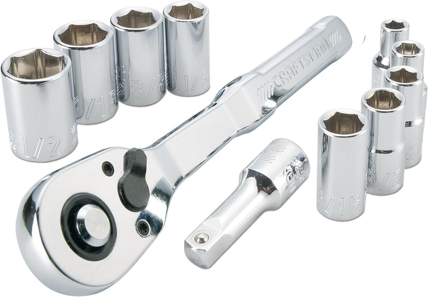 CRAFTSMAN Mechanics Tool Set SAE 14 Inch Drive 11 Piece CMMT34870