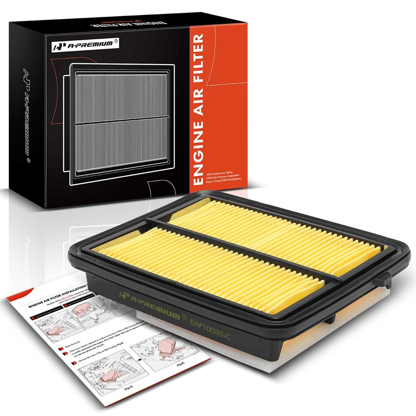 APremium Engine Air Filter Compatible with Nissan Versa 20202024 Kicks 20172024 16L Replace 165465RF0A