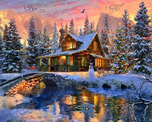 Vermont Christmas Company Rockies Christmas 1000 Piece