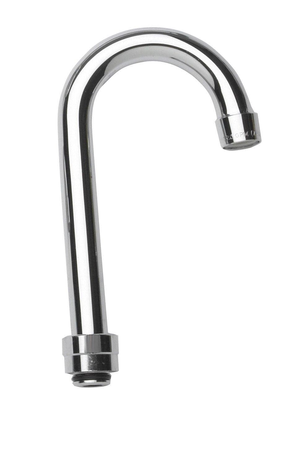 Krowne Royal Series 21427L HeavyDuty Gooseneck Spout Faucet with Double ORing Replacement Accessory for Commercial Kitchen Sink Food Preparation 05 GPM Aerator 312W x 612H Chrome Finish