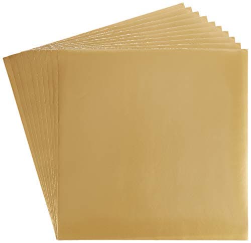 10 12 x 12 Sheets Oracal 651 Gold Adhesive Craft Vinyl for Cricut Silhouette Cameo Craft Cutters Printers and Decals Gloss Finish Outdoor and Permanent