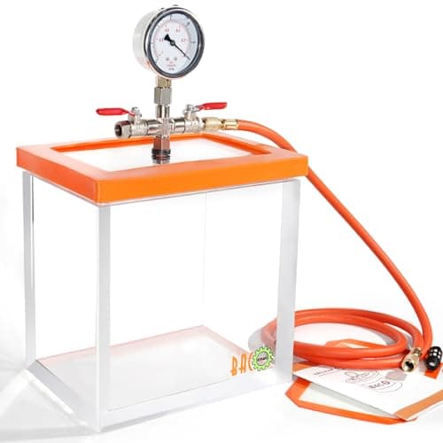 BACOENG 2 Gallon Acrylic Vacuum Chamber, Degassing Chamber Kit for Resin, Silicone and Epoxies