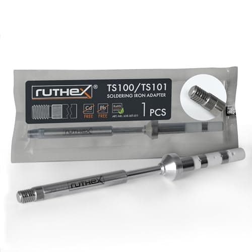 ruthex 1 x Soldering Tip Adapter for TS100 / TS101 / Pinecil Series for ruthex Soldering Tips LOE-SET-012 for Inserting Threaded Inserts in 3D Printing