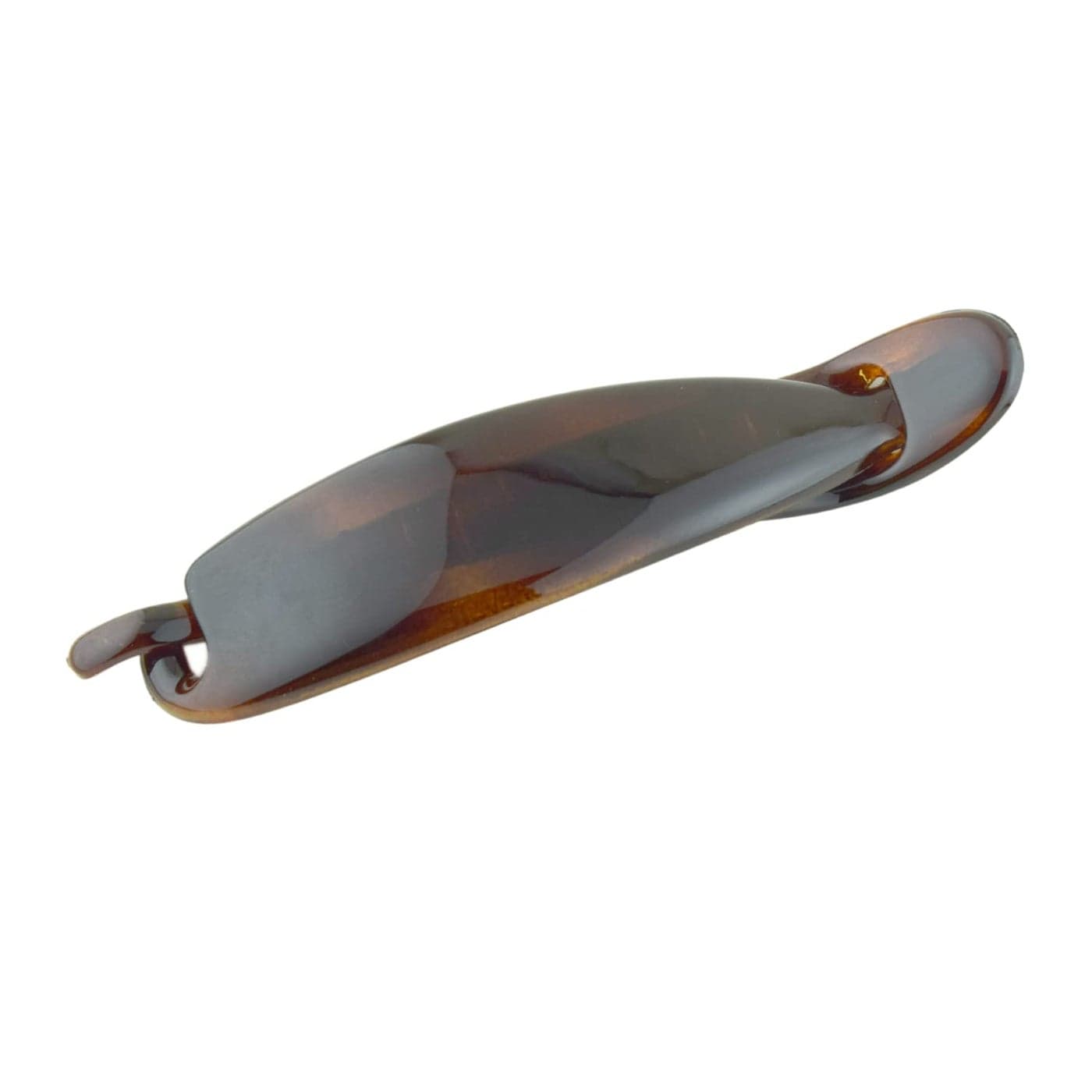 Parcelona French Sleek Tortoise Shell Brown Large 4 12 Celluloid No Slip Grip Metal Free Strong Hold Hair Clips for Women French Hair Barrette for Girls Paris Hair Accessories Made in France