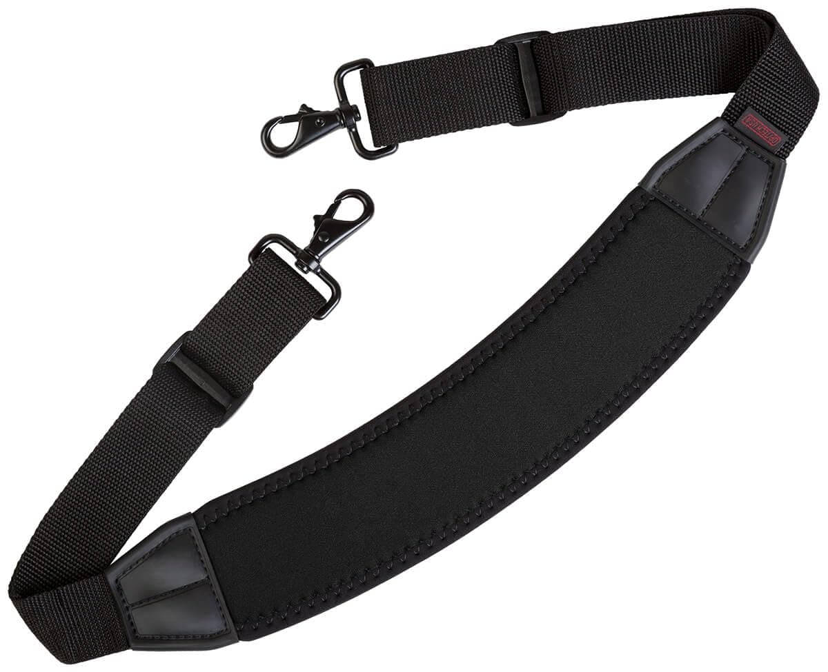 OP/TECH USA SOS Curve Padded Strap – Adjustable, Comfortable Replacement for Bags, Cameras, or Laptops – Ideal for Travel or Daily Use – Black - Made in USA