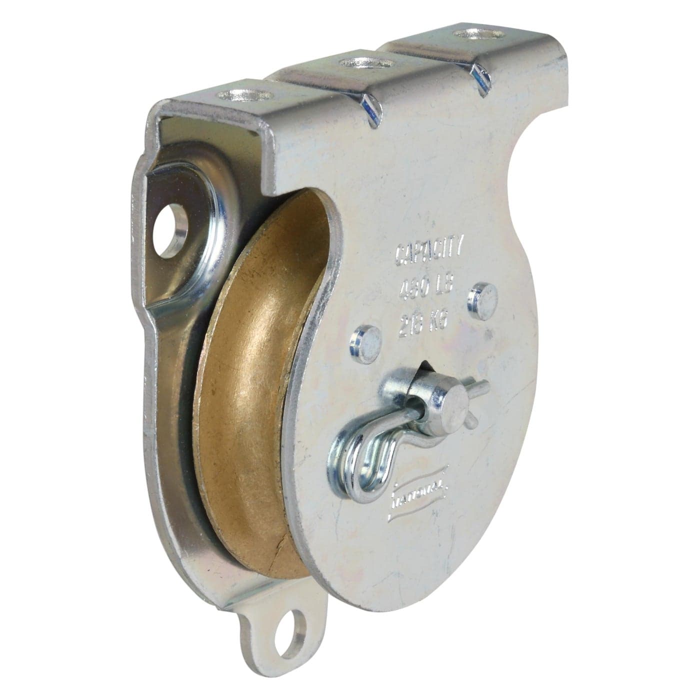 National Hardware N233254 3219BC Wall and Ceiling Mount Single Pulley in Zinc plated2 Inch