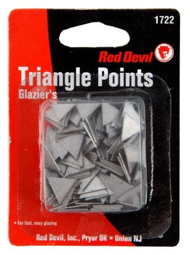 Red Devil 1722 Glazing Triangle Points ZINC Coated