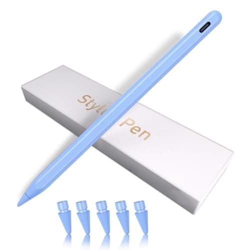 iPad Pencil for 9th & 10th Generation, Fast Charge Stylus Pen for Palm Rejection and Tilt Sensitivity, Compatible with iPad Pro 11/12.9in, Mini 5/6, iPad 6/7/8/9/10, Air 3/4/5 (Blue)