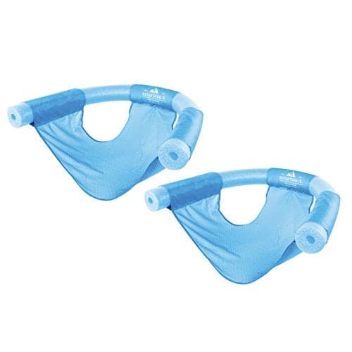 Outer Trails Sling Mesh Chair for Swimming Pool Noodles 2 Pack Light Blue