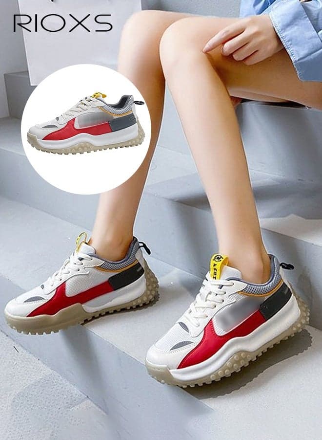 Women's Trainers,Fashion Athletic Shoes,Comfort Sports Shoes Breathable Sneakers,Non-slip Fitness Shoes,Low Top Sneaker For Jogging Walking Running Or Daily Wear