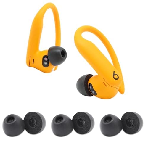 Comply TW-400-C | Memory Foam Replacement Earbud Tips for Powerbeats Pro 2, Technics EAH-AZ80 & More | Ultimate Comfort, Secure Fit, Superior Noise Isolation | Black, Small (3 Pairs)