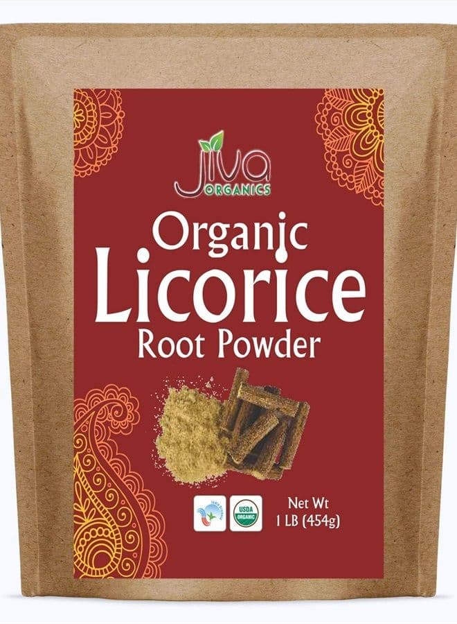 Licorice Root Powder 1 Pound Bulk Bag (16oz) - Glycyrrhiza glabra - Mulethi - Yashtimadhu - Non-GMO