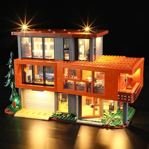 GEAMENT LED Light Kit Compatible with Lego Twilight The Cullen House Building Blocks Model Lighting Set for Ideas 21354 Model Set Not Included