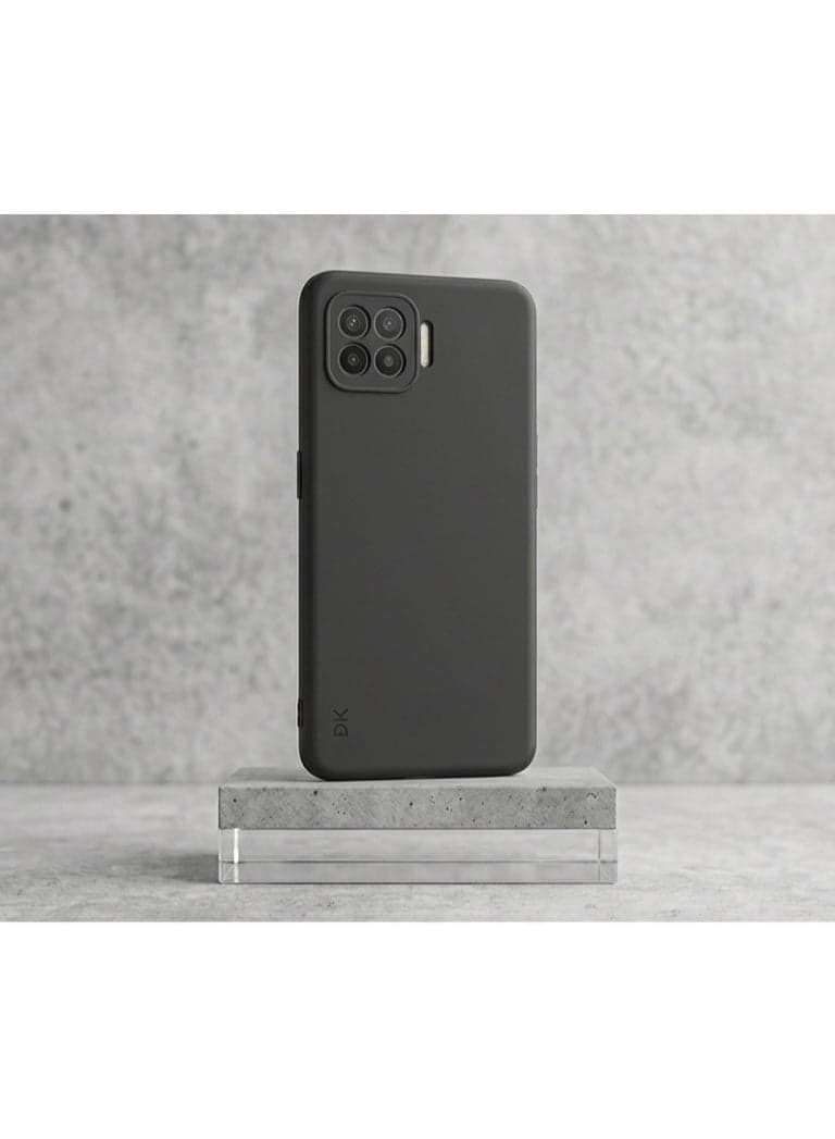 DK Shockproof Slim Back Cover Case for Oppo F17, Black