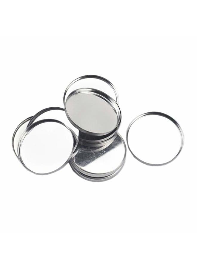 20 Pieces Empty Round Metal Tin Palette Pans Round Metal Pans Cosmetic Eyeshadow Pans for Eyeshadow Palette Magnetic Makeup Palette, 36mm Diameter 3.5mm Height