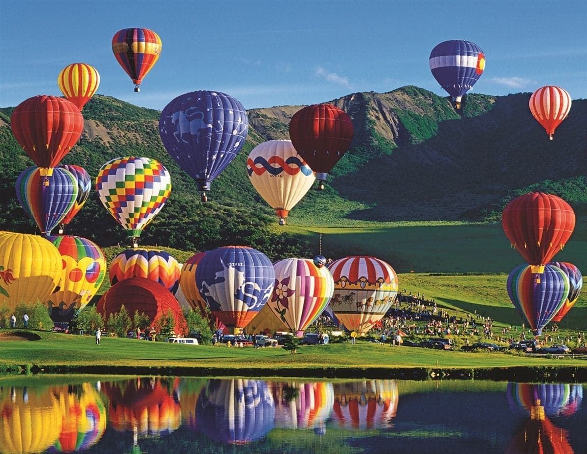 Springboks 350 Piece Jigsaw Puzzle Balloon Bonanza Made in USA