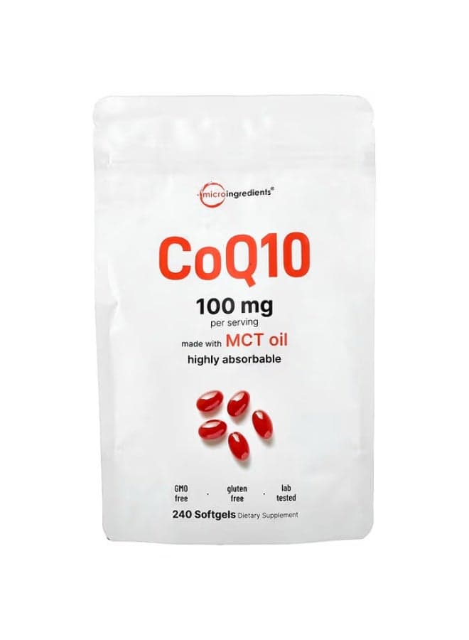 Micro Ingredients, CoQ10, 240 Softgels (50 mg per Softgel)