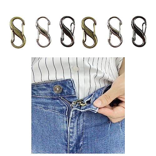 FYOURH Zipper Lock - Upper Clasp for Jeans - Keeps Pants Zipper Up - Mix Colors