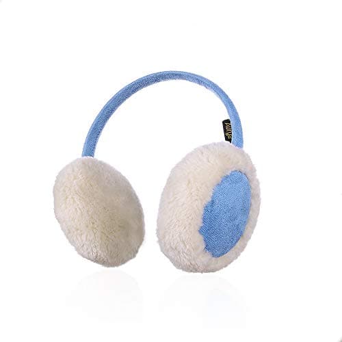 Aurya Kids Classic Ear Warmers/Earmuffs-Winter Faux Fur Warm Ear Muffs for Boys and Girls (Blue)