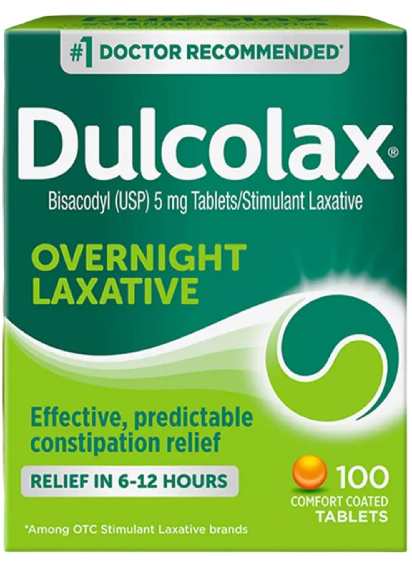 Stimulant Laxative, Overnight Relief, 100 Comfort Coated Tablets