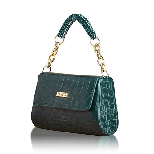 Fargo PU Women's Sling Bag Handbag For Women (Green)