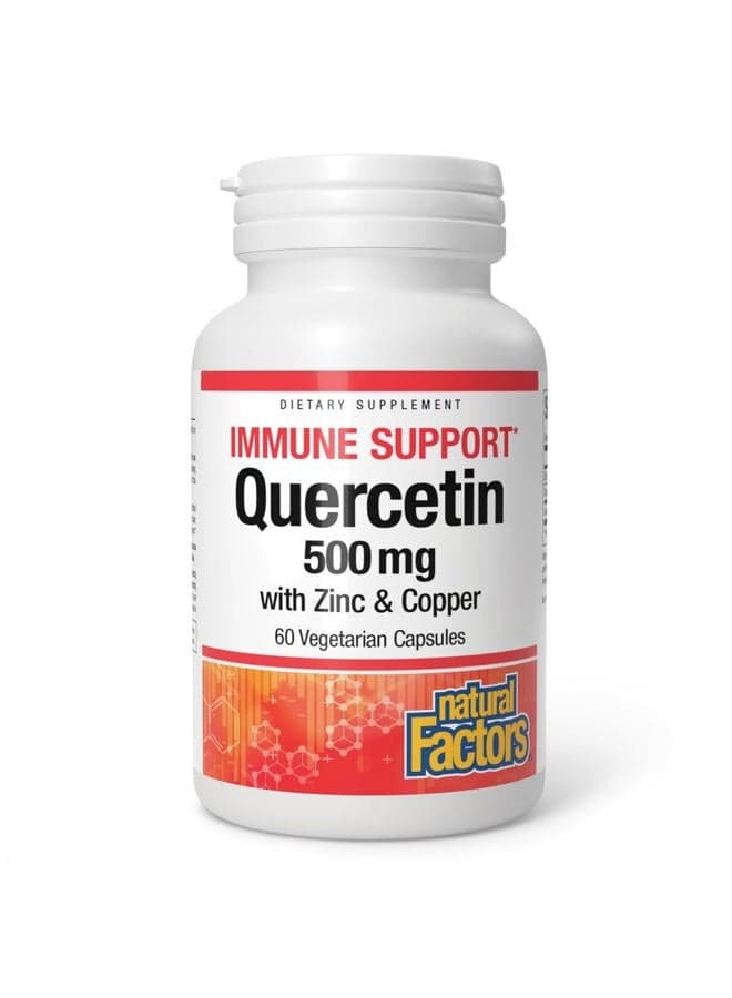 Quercetin with Zinc & Copper (500 mg, 60 Vegetarian Capsules)