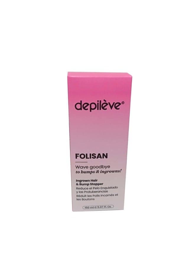 Folisan - Post Wax Oil, Relieves Razor Burn, Razor Bumps and Ingrown Hair, Astringent, Skin Moisturizer, Gentle Exfoliator - 5 oz