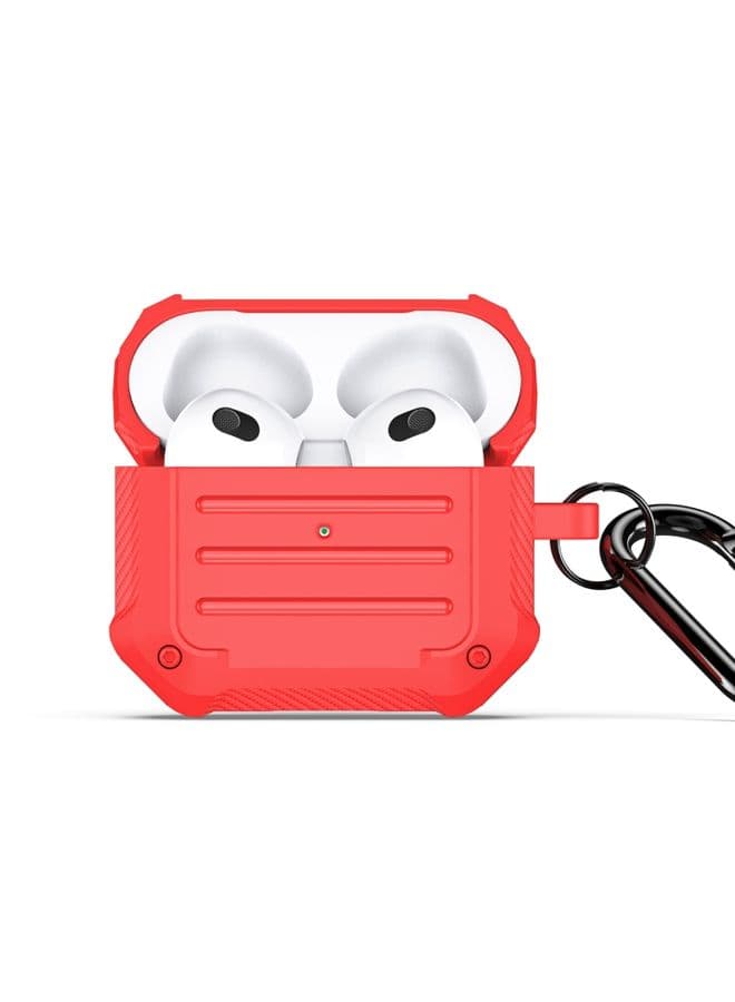 Case Cover For AirPods 3 DUX DUCIS PECE Series Earbuds Box Protective Case Red