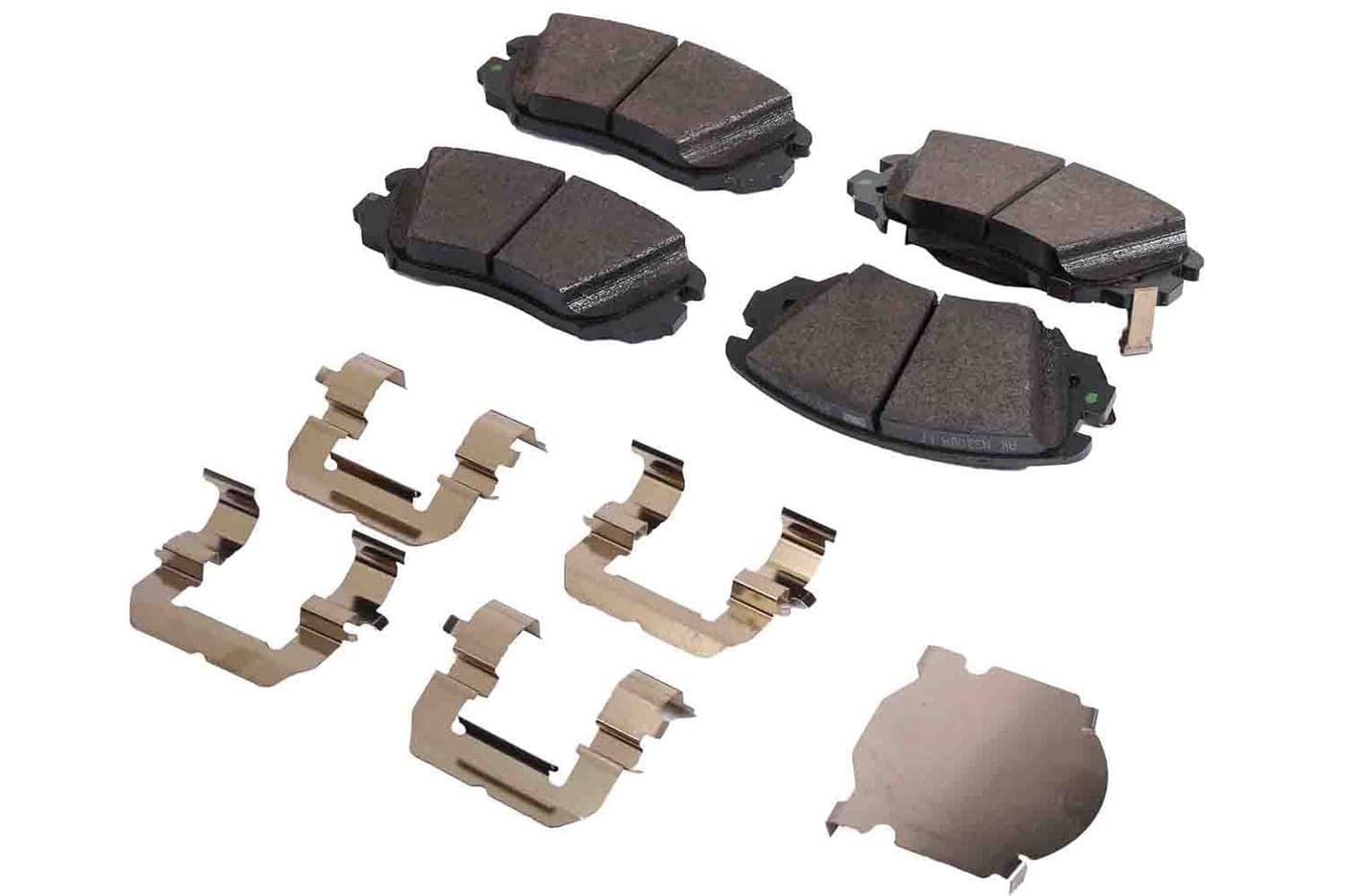 GM Genuine Parts 171-1075 Front Disc Brake Pad Set with Clips and Shims