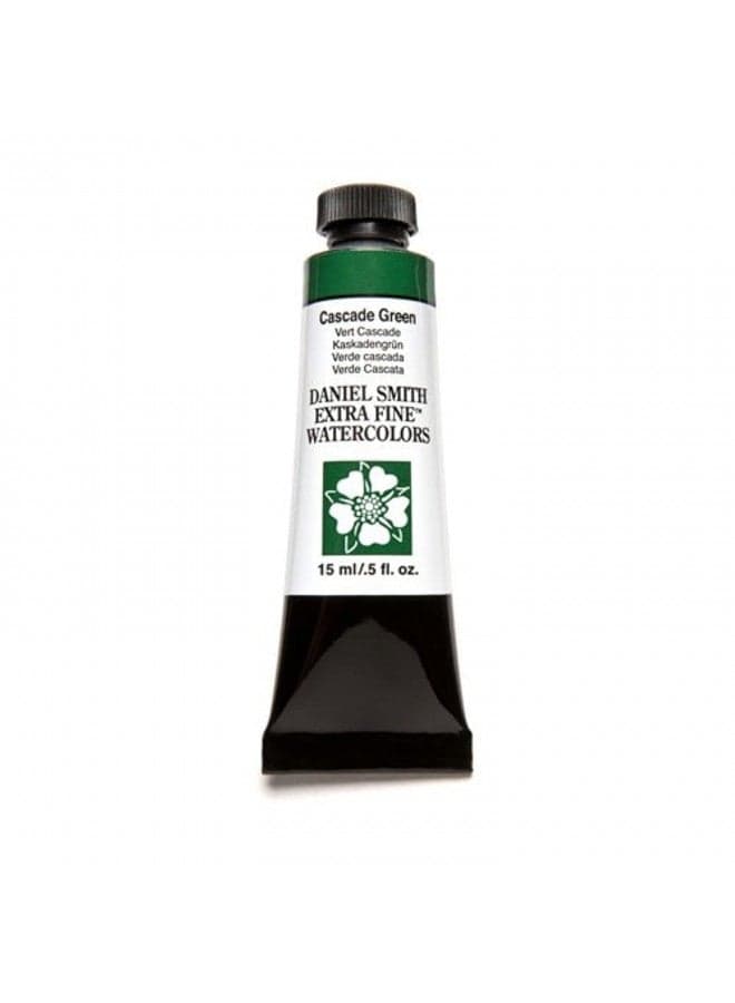 DANIEL SMITH 284600142 Extra Fine Watercolor 15ml Paint Tube, Cascade Green, 0.5 Fl Oz (Pack of 1)